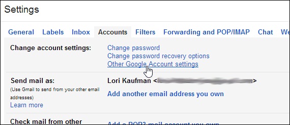 how to delete a Gmail account-change account settings