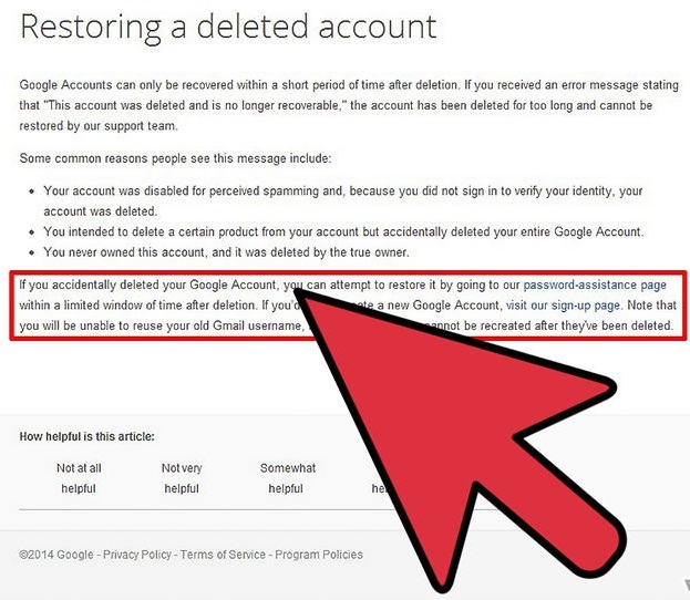 Restore Gmail Account-step 1