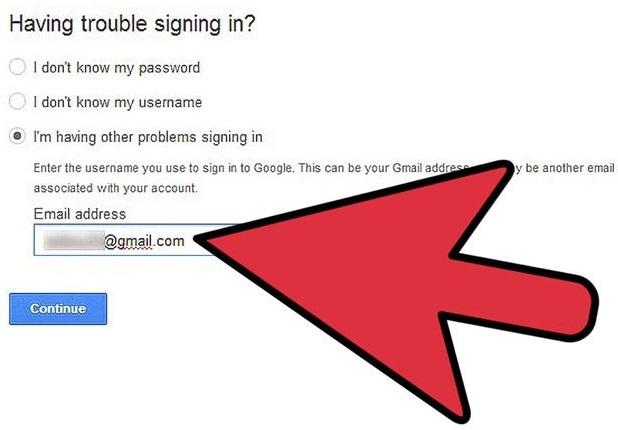 Restore Gmail account-Google password assistance