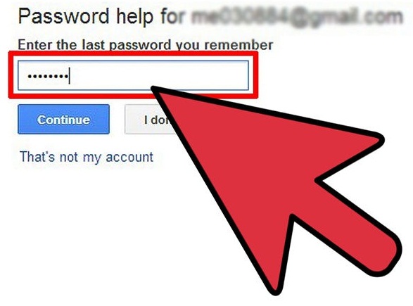 Restore Gmail account-sign in with old password