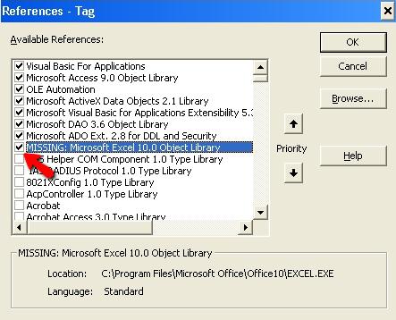 Microsoft word object library как подключить