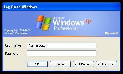 administrator password windows xp professional