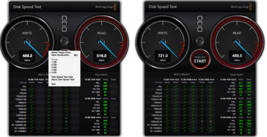 Hard drive speed test for Mac-BlackMagic-1
