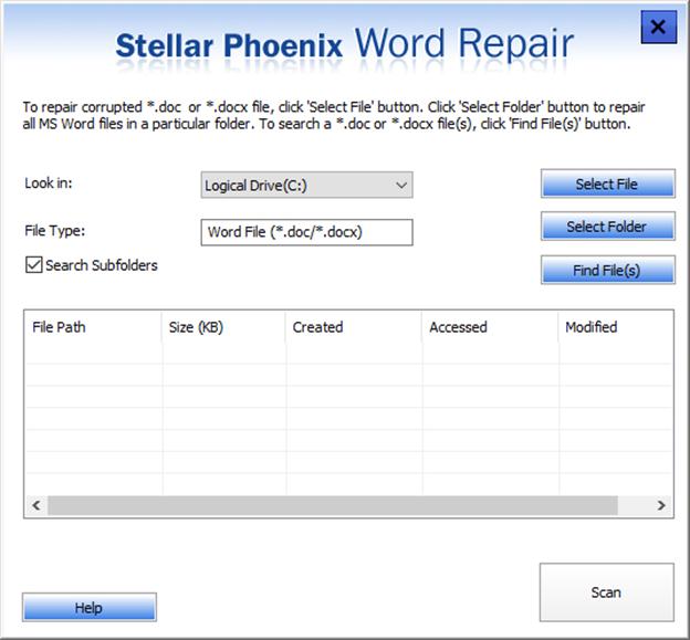 Free Word Document Recovery Tool