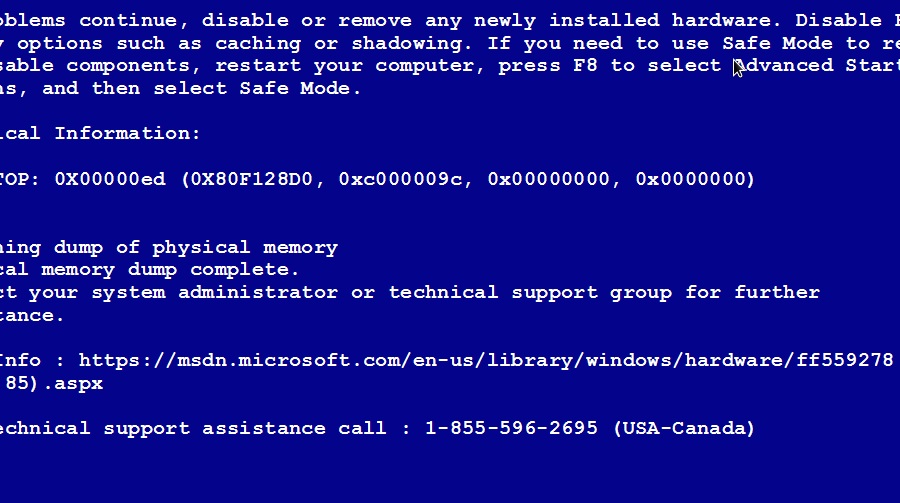 Сигнатура проблемы bluescreen windows 7