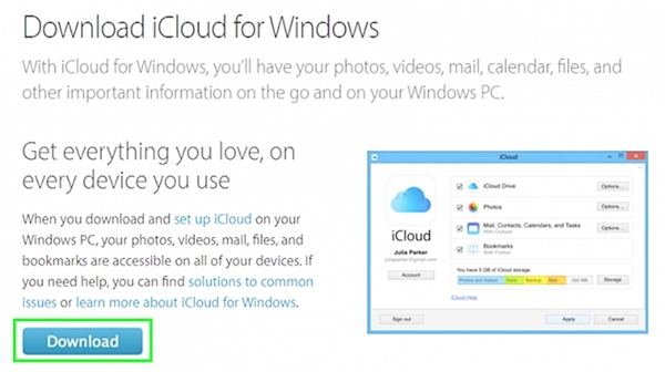 how to download entire icloud photos to pc