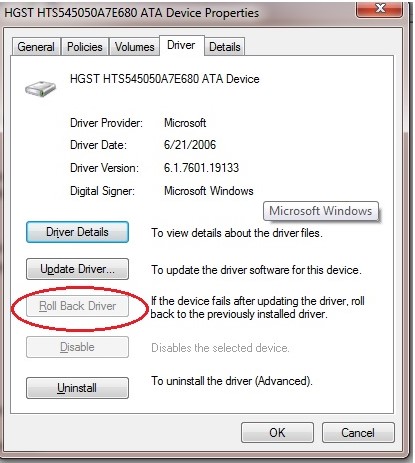 Controlador de reversión para reparar el error de pantalla azul STOP 0x00000014