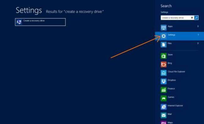 create a recovery drive