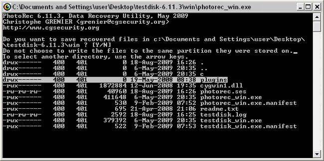 testdisk recover partition