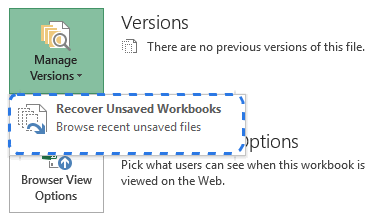 excel files recovery step 3
