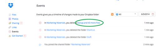 recover deleted files dropbox step 1