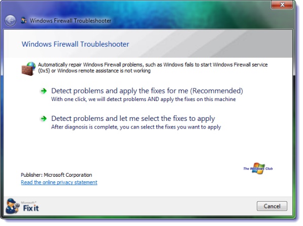 Firewall rules corrupted restarting in 5 seconds как отключить