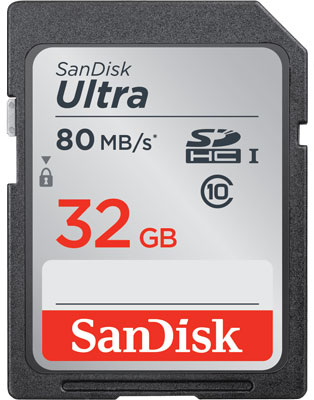 sandisk ultra sdhc memory card