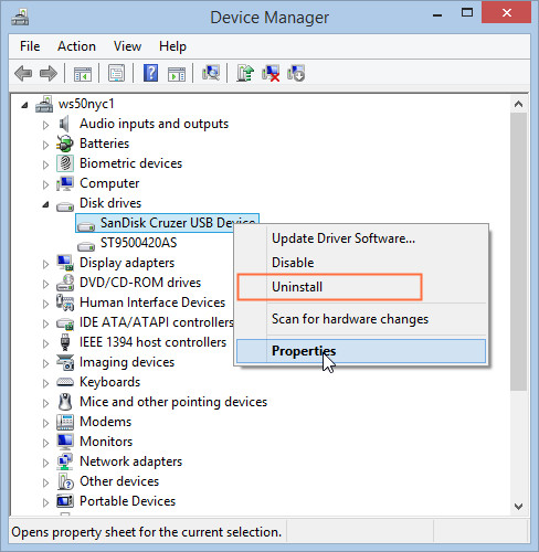 instal ulang driver untuk memulihkan data dari kartu sd