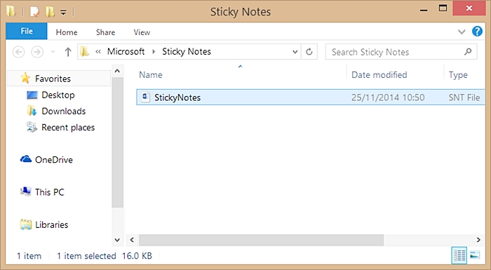 recover sticky notes