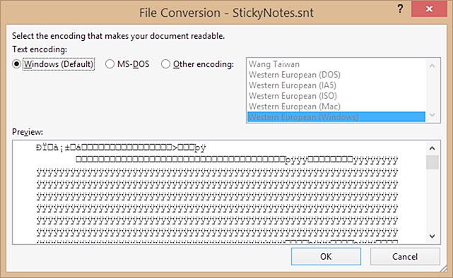 recovering deleted sticky notes