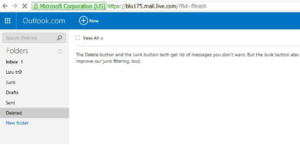 how to get back deleted emails from hotmail account