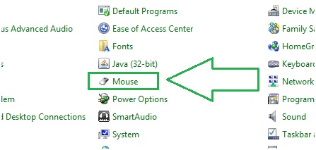 mudar o cursor do mouse no Windows