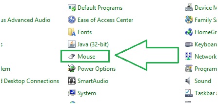 cambiar el cursor del mouse en Windows