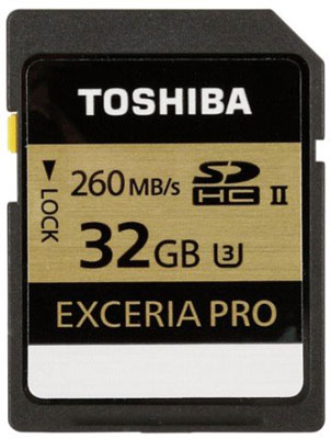 toshiba exceria pro flash Memory Card