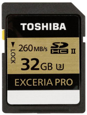 scheda di memoria flash toshiba exceria pro