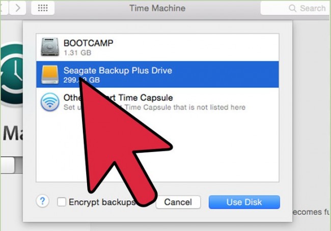 backup Data with Time Machine before users restore Mac to factory settings-5