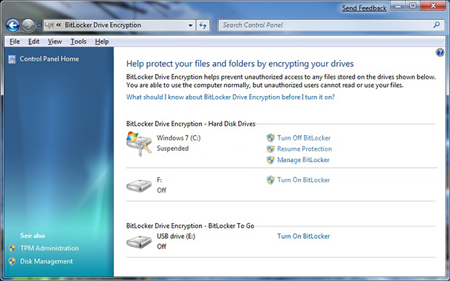 activer le bitlocker