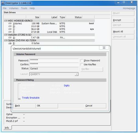 capture d'écran de cryptor