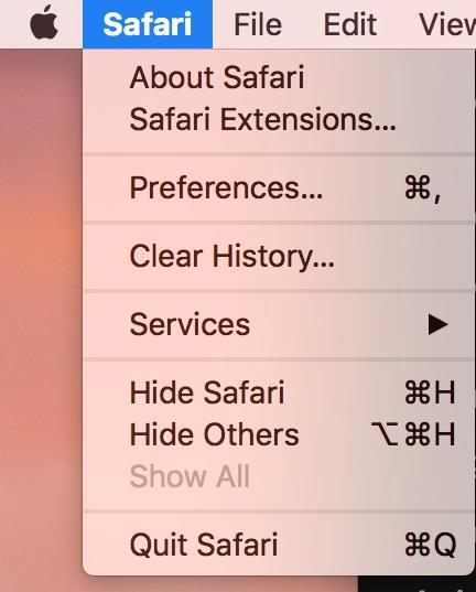 how to clear cache and cookies in safari 10.1.2