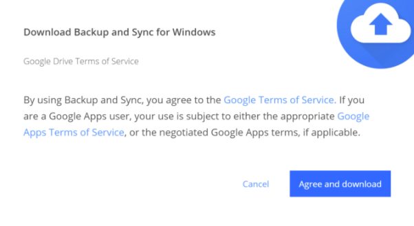 back up and sync for google drive for windows 10