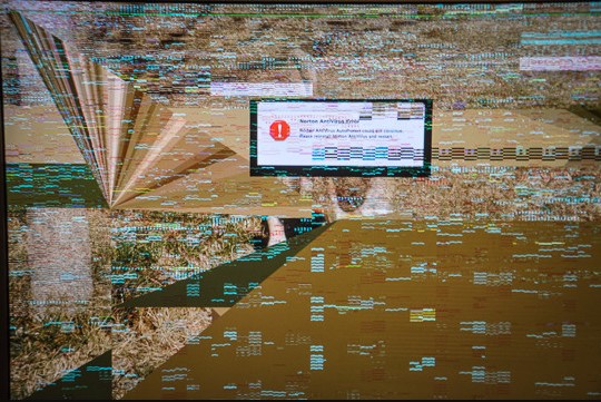 corrupted jpeg photo