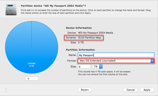 format and partition external wd usb3 hdd for mac