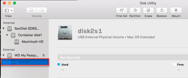 format an external drive for mac scheme