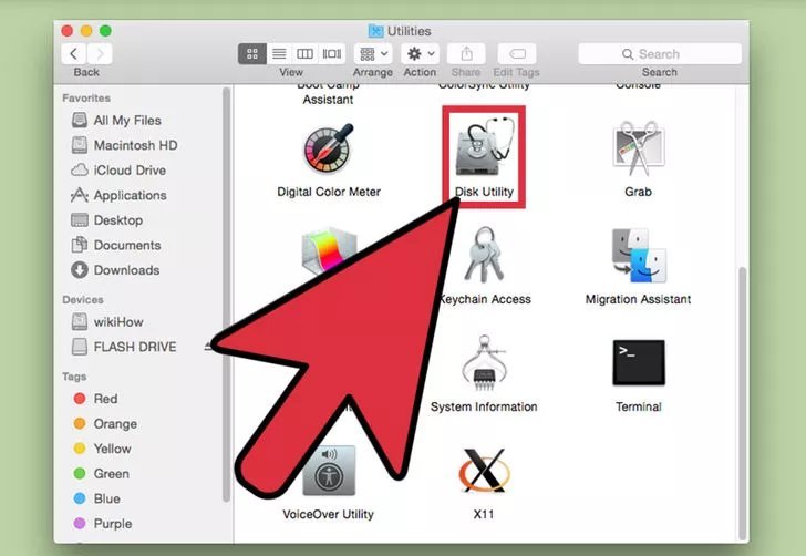 Starten Sie um USB auf Mac zu formatieren