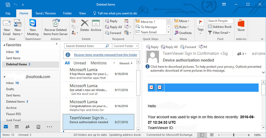 Cómo Recuperar Elementos Eliminados en Microsoft Outlook