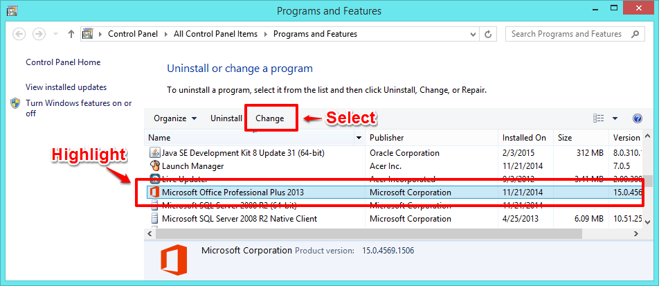 how to repair microsoft excel 2013