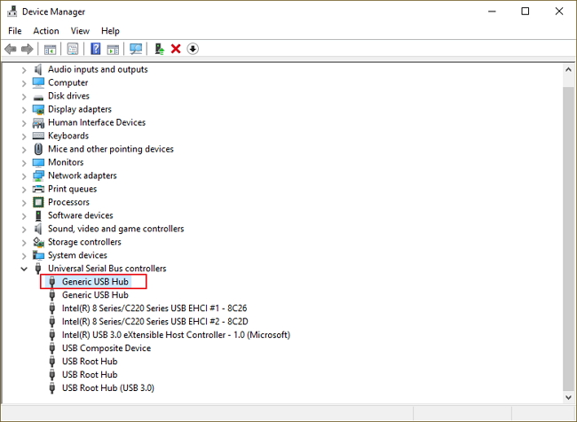 asmedia usb root hub driver windows 10 not updating