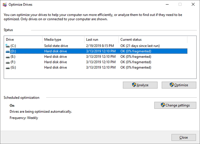 windows 10 defrag hard drive windows 10 defrag hard drive