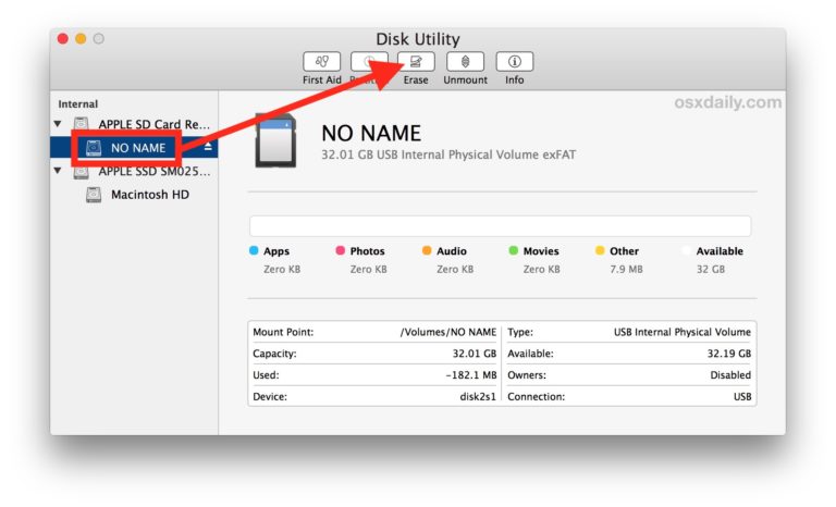 how to format sd card on apple computer