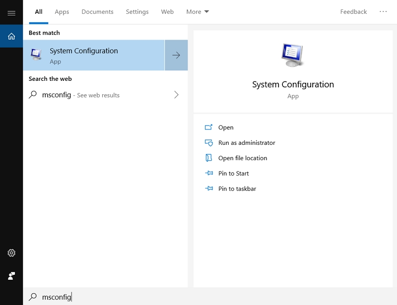 open system configuration