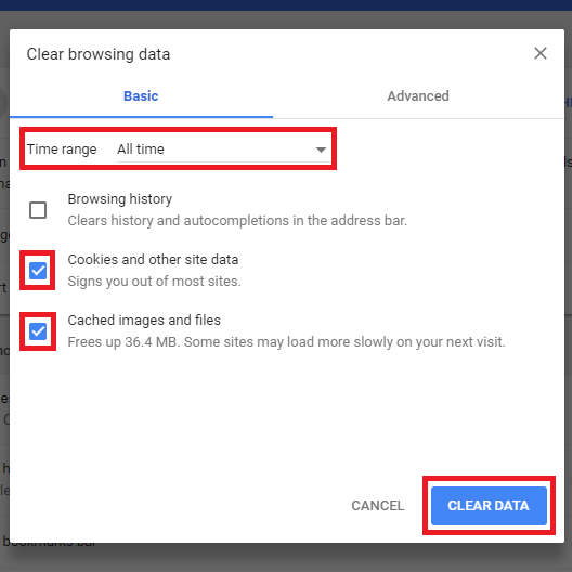 clear history chrome for mac