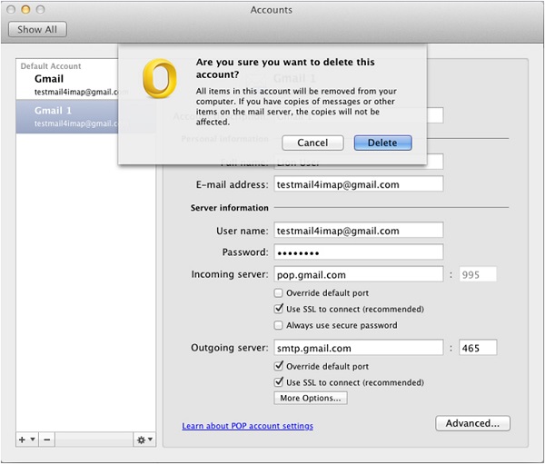 outlook for mac 2011 not responding