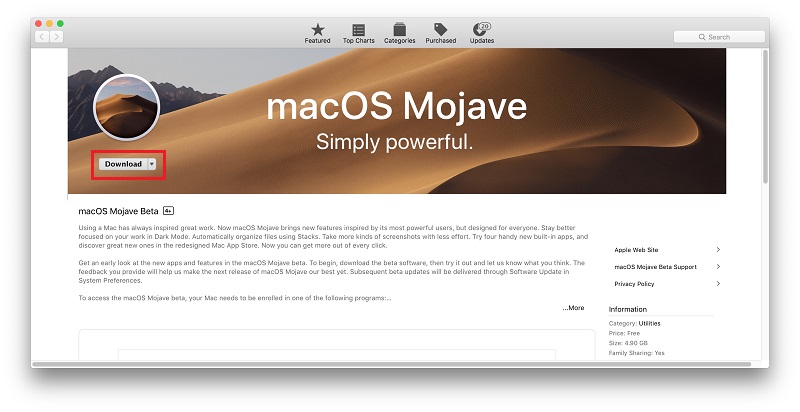 how to download latest macos version