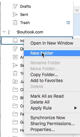 rebuild identity in outlook for mac