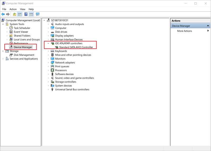 open device manager