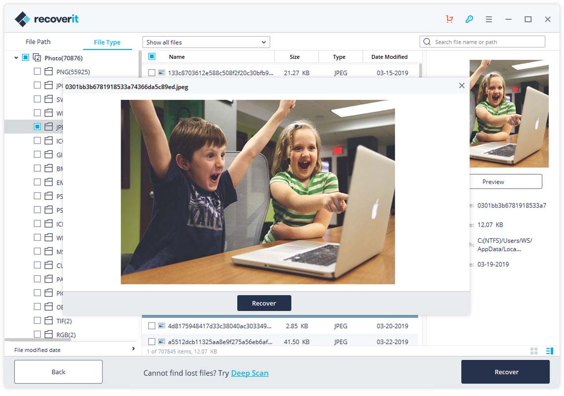 recover files from recycle bin