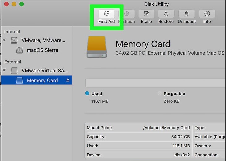 how can i preview photos and video on an sd card for mac