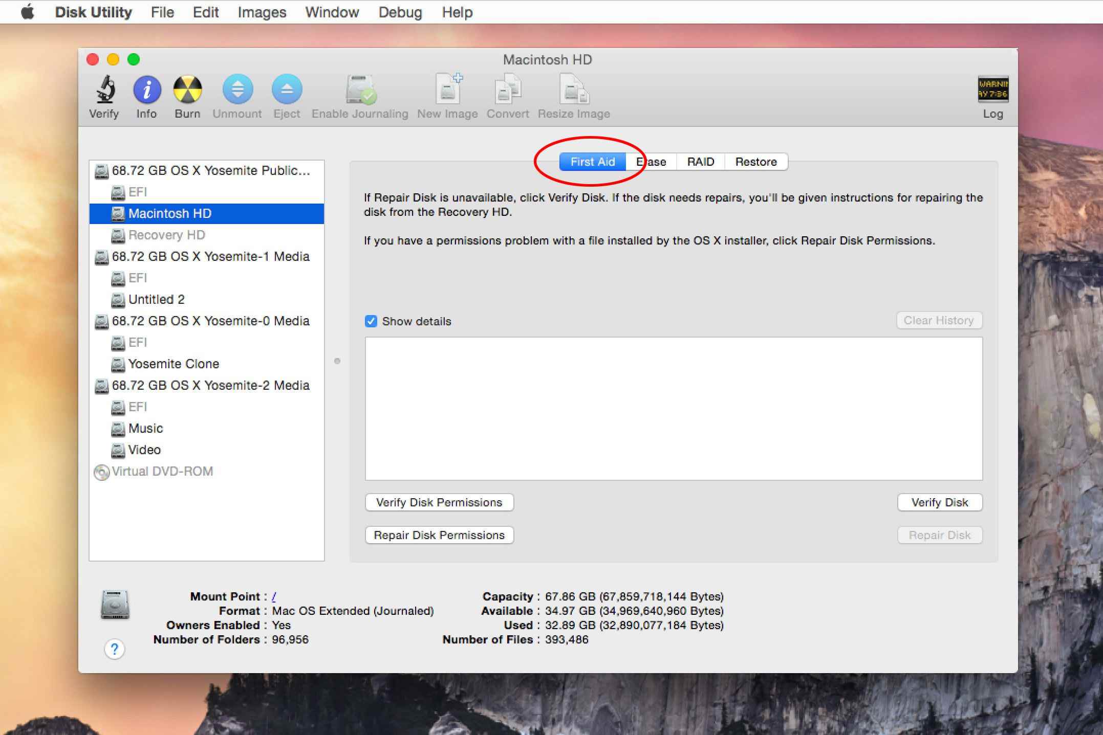 mac os x check for corrupted files