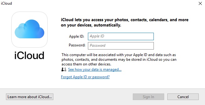 make icloud sync windows make icloud sync windows