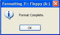 format floppy disk without losing dagta